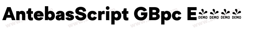 AntebasScript GBpc E字体转换